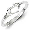 Ladies' Heart Ring - Sterling Silver
