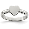Sterling Silver Child's Classic Heart Ring