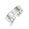 Sterling Silver Toe Ring with Ridges