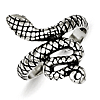 Sterling Silver Antiqued Snake Toe Ring