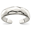 Sterling Silver Solid Domed Toe Ring