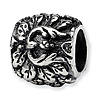 Sterling Silver Reflections Floral Bead with Leaves