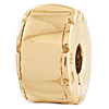 Sterling Silver Gold-plated Reflections Hinged Clip Bead