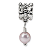 Sterling Silver Reflections Pink Cultured Pearl Dangle Bead