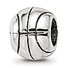 Sterling Silver Reflections Basketball Bead
