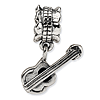 Sterling Silver Reflections Guitar Dangle Bead