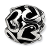 Sterling Silver Reflections Open Hearts Bead