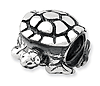 Sterling Silver Reflections Crawling Turtle Bead