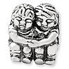 Sterling Silver Reflections Two Kids Bead
