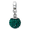 Sterling Silver Reflections May Swarovski Crystal Ball Dangle Bead