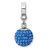 Sterling Silver Reflections Sept Swarovski Crystal Ball Dangle Bead