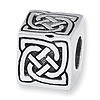 Sterling Silver Reflections Celtic Block Bead