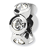 Sterling Silver Reflections Apr Swarovski Crystal Birthstone Bead