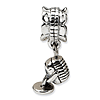 Sterling Silver Microphone Dangle Bead