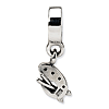 Sterling Silver Reflections Artist Palette Dangle Bead