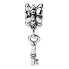 Sterling Silver Reflections Mini Key Dangle Bead