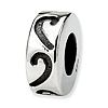 Sterling Silver Decorative Stopper Spacer