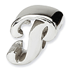Sterling Silver Reflections Letter P Script Bead