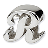 Sterling Silver Reflections Letter R Script Bead