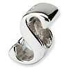 Sterling Silver Reflections Letter S Script Bead