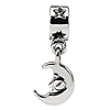Sterling Silver Reflections Cresent Moon Dangle Bead