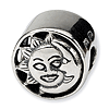 Sterling Silver Reflections Sun Moon Bead