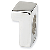 Sterling Silver Reflections Numeral 1 Bead