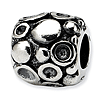 Sterling Silver Reflections Dots and Divots Bali Bead