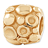 Sterling Silver Gold-plated Reflections Dots Mosaic Bali Bead