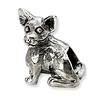 Sterling Silver Reflections Chihuahua Bead
