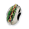 Sterling Silver Reflections Enameled Hot Dog Bead