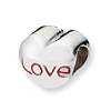 Sterling Silver Reflections Love Heart Bead