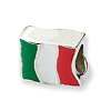 Sterling Silver Reflections Italy Flag Bead