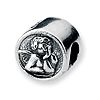 Sterling Silver Reflections Round Raphael Angel Bead