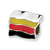 Sterling Silver Reflections Germany Flag Bead