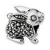Sterling Silver Reflections Marcasite Rabbit Bead