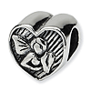 Sterling Silver Reflections Angel Heart Bead