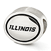 Sterling Silver University of Illinois Bead
