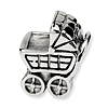 Sterling Silver Reflections Baby Carriage Bead