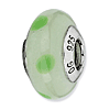 Sterling Silver Reflections Pale Green with Dots Italian Murano Bead