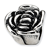 Sterling Silver Reflections Rose Floral Bead