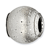 Sterling Silver Reflections Metallic Grey Laser Cut Bead