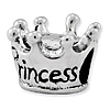 Sterling Silver Reflections Kids Princess Crown Bead