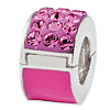 Sterling Silver Reflections Hot Pink with Pink Swarovski Elements Bead