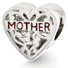 Sterling Silver Reflections Enameled Heart Mother Bead