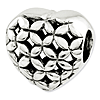 Sterling Silver Reflections See-through Heart Bead