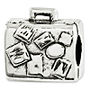 Sterling Silver Reflections Antiqued Suitcase Bead