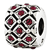 Sterling Silver Reflections July Swarovski Checkerboard Bead