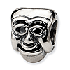 Sterling Silver Reflections Comedy Mask Bead