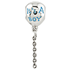 Sterling Silver Reflections Enameled Its a Boy Balloon Bead